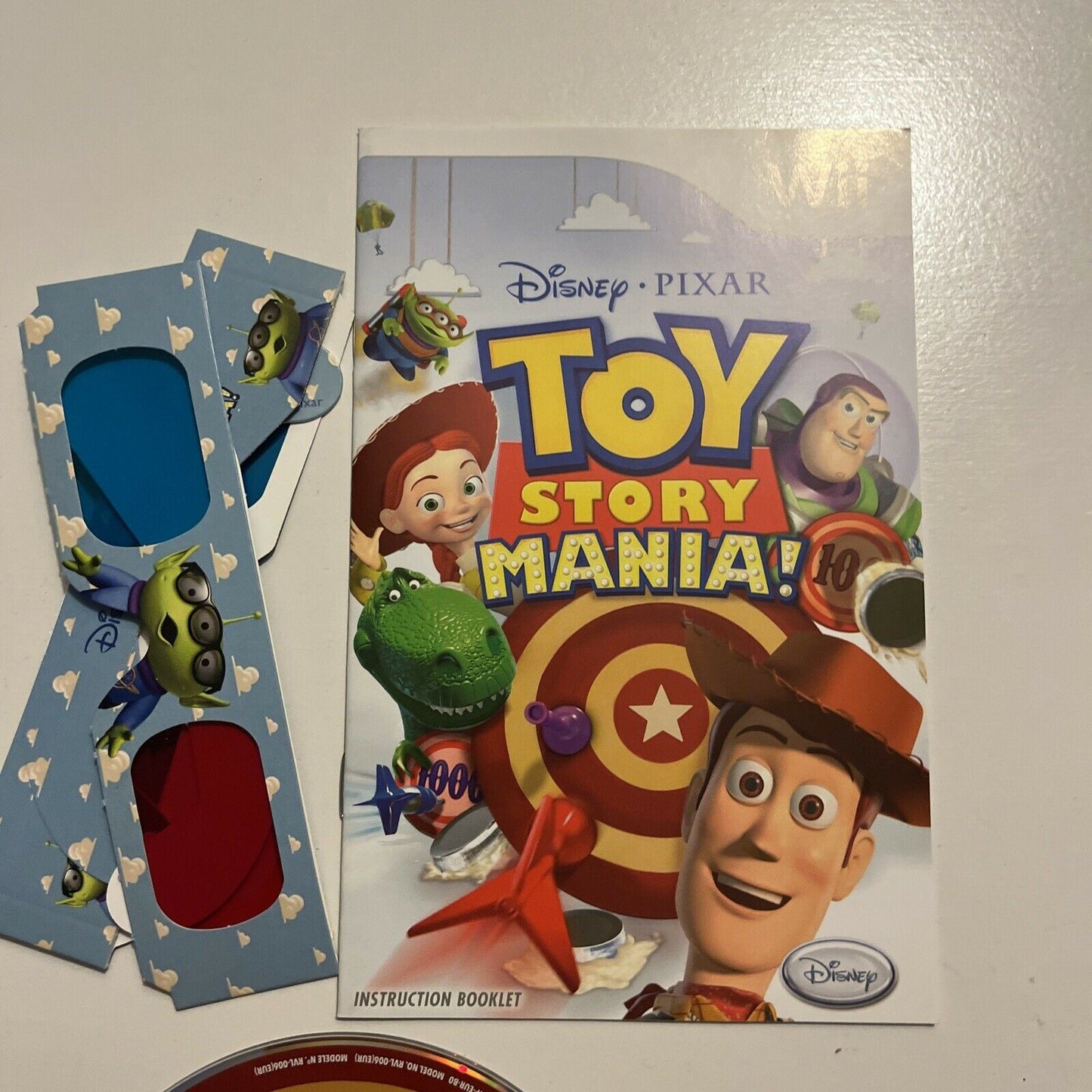 Toy Story Mania! Game Nintendo Wii Disney Pixar PAL With Manual & 3D Glasses