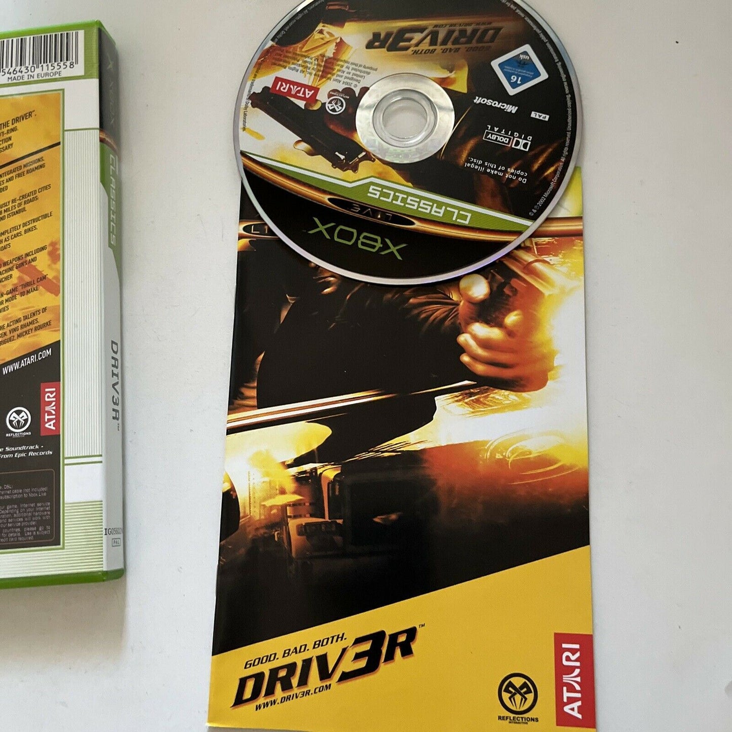 Driv3R - Driver - Original Xbox PAL With Manual Racing Game