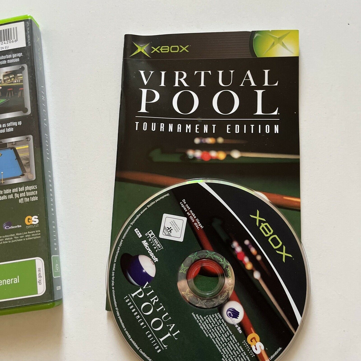 Virtual Pool - Tournament Edition - Original Microsoft Xbox With Manual PAL