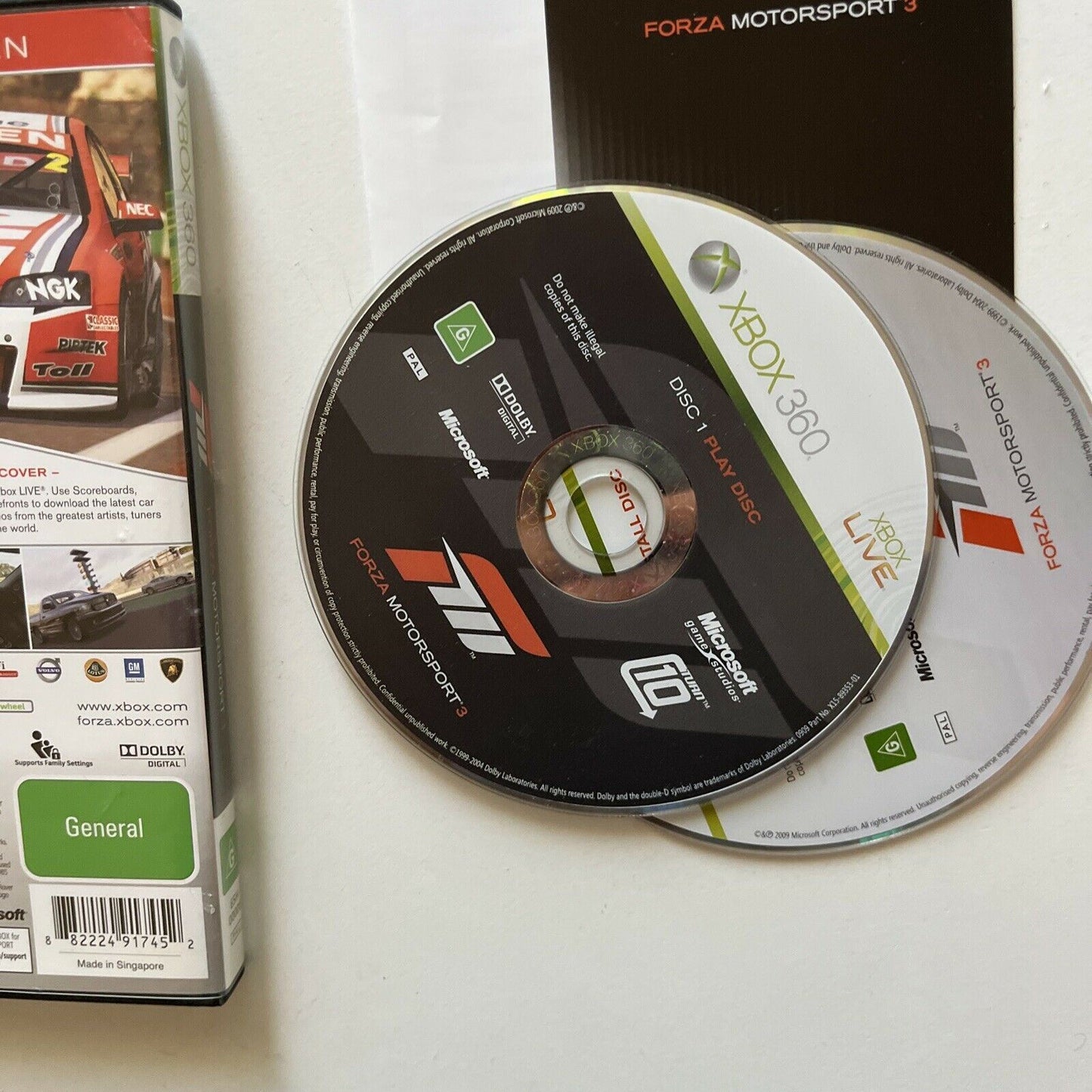 Forza Motorsport 3 For Xbox 360 With Manual PAL