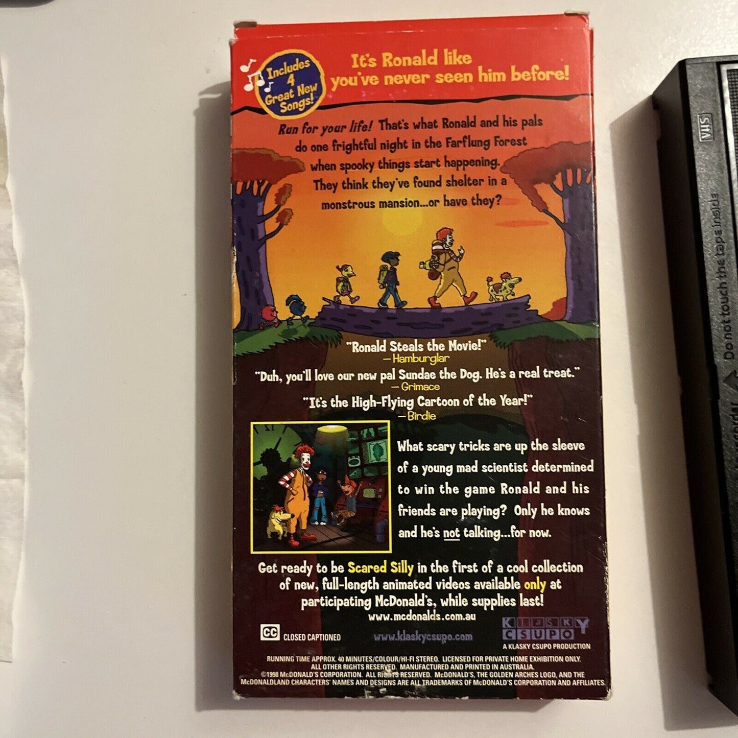 The Wacky Adventures of Ronald McDonald - Scared Silly (VHS, 1998) PAL