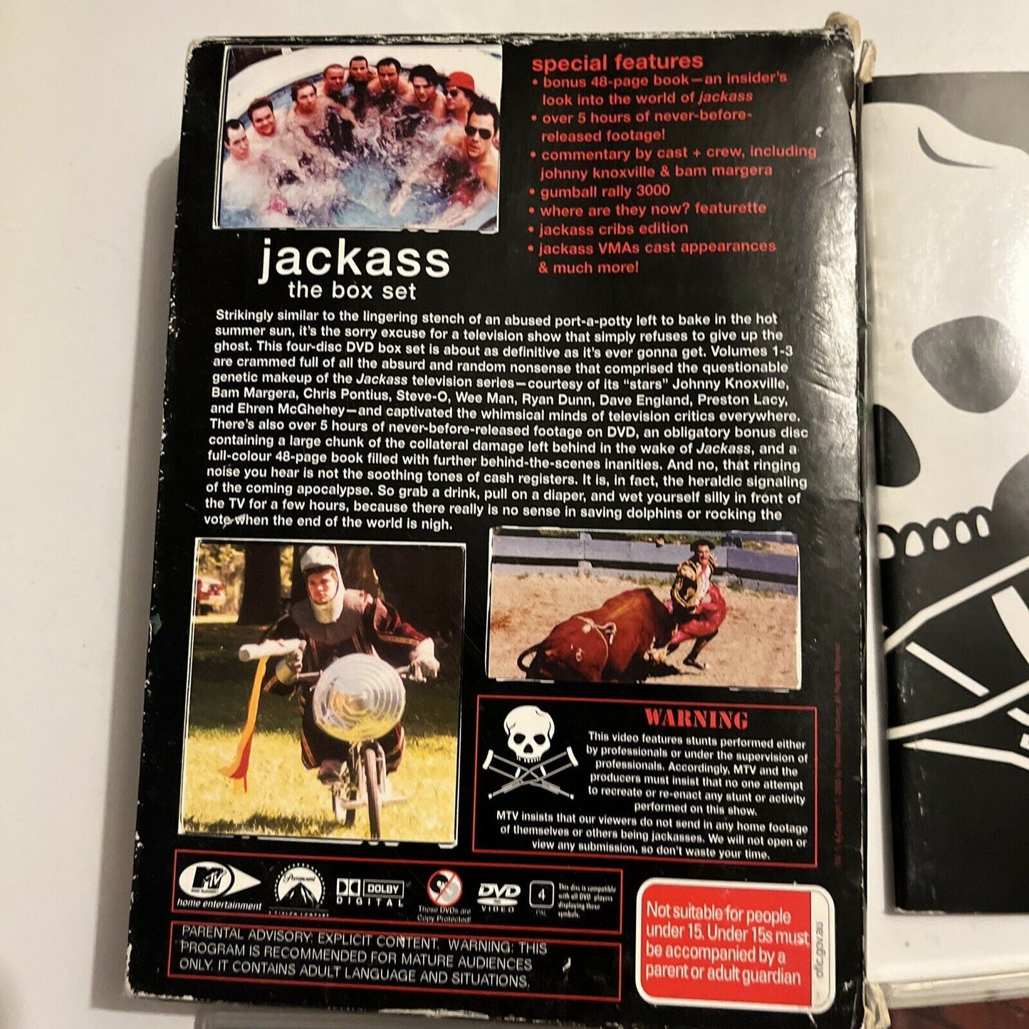 Jackass the Collector's Box Set (DVD, 2005, 4-Disc Set) Region 4