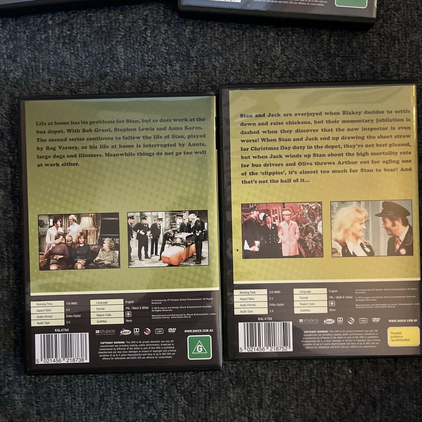 ON THE BUSES : The COMPLETE Collection Series 1-7 (DVD, 1973, 11-Disc) Region 4