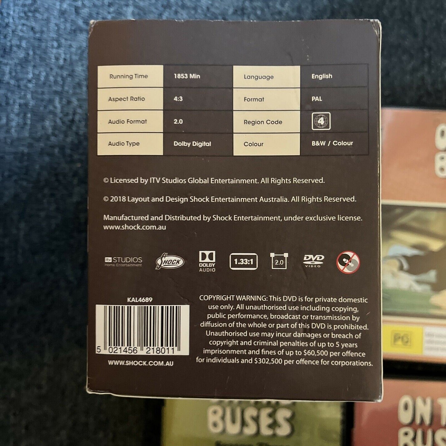ON THE BUSES : The COMPLETE Collection Series 1-7 (DVD, 1973, 11-Disc) Region 4
