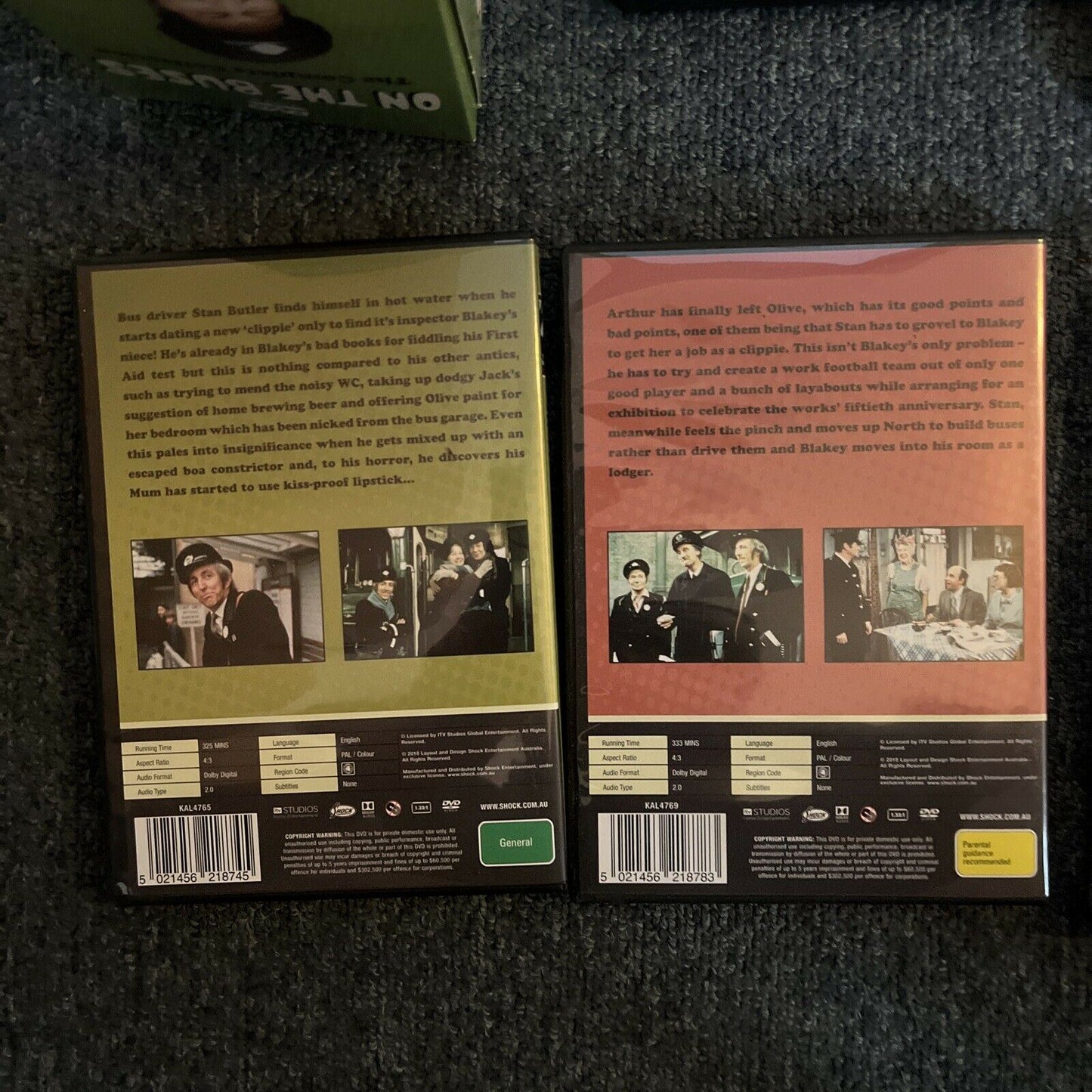 ON THE BUSES : The COMPLETE Collection Series 1-7 (DVD, 1973, 11-Disc) Region 4