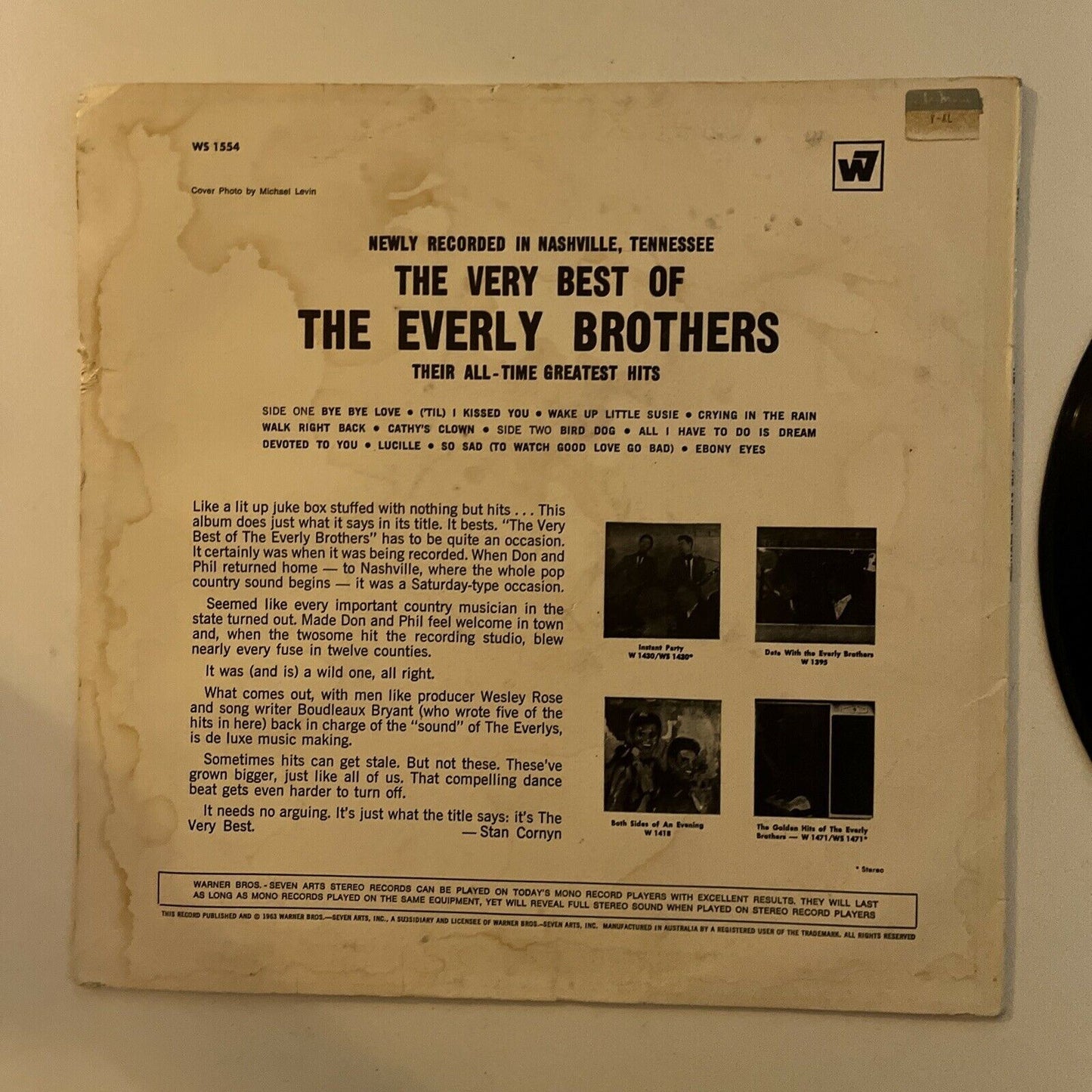 The Very Best Of The Everly Brothers (Vinyl, 1963)