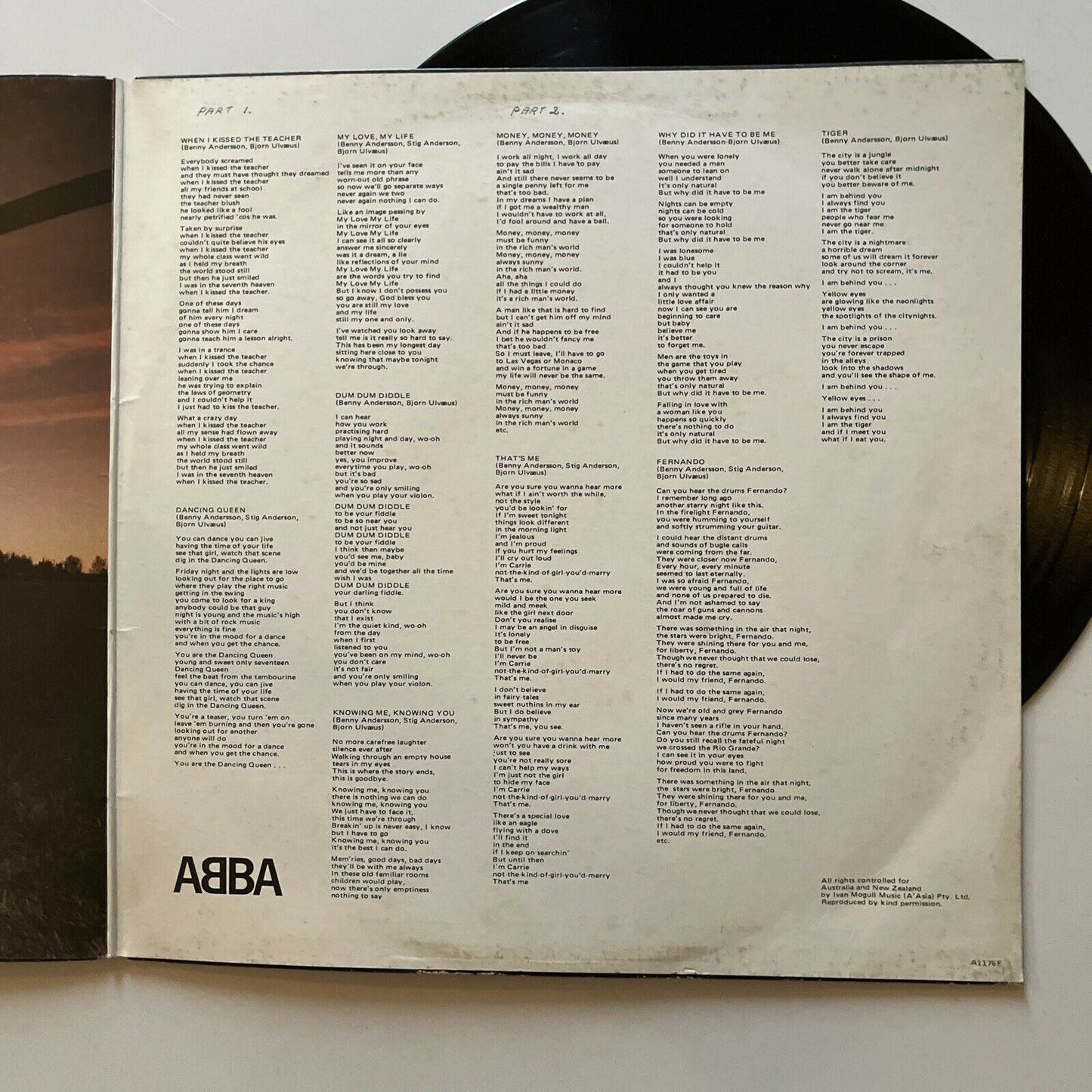 ABBA Arrival Vinyl 12" LP Gatefold Album 1976 Australian Pressing