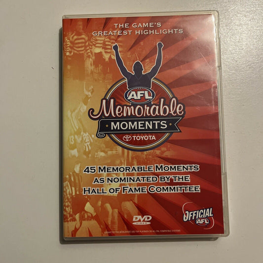 AFL Memorable Moments - 45 Memorable Moments (DVD) All Regions