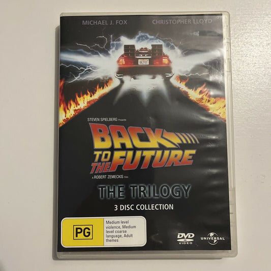 Back To The Future - The Trilogy (DVD, 1990, 3-Disc) Region 4&2