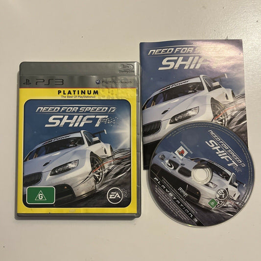 Need For Speed Shift - Platinum Edition - PS3 Game With Manual