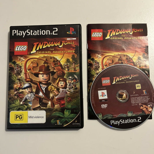 LEGO Indiana Jones: The Original Adventures - PS2 PlayStation With Manual PAL