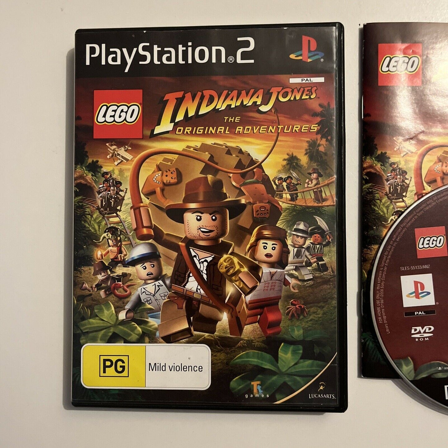 LEGO Indiana Jones: The Original Adventures - PS2 PlayStation With Manual PAL