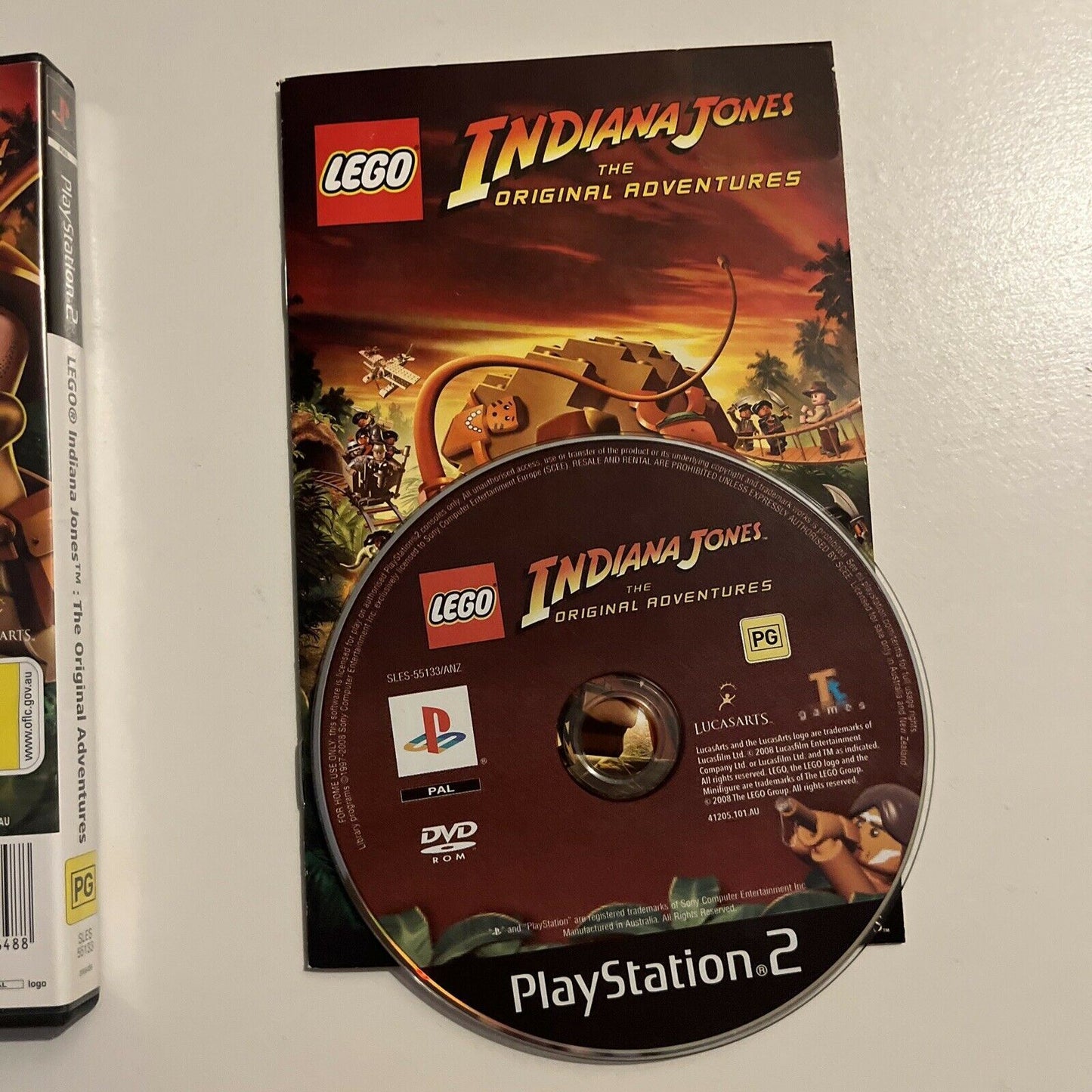 LEGO Indiana Jones: The Original Adventures - PS2 PlayStation With Manual PAL