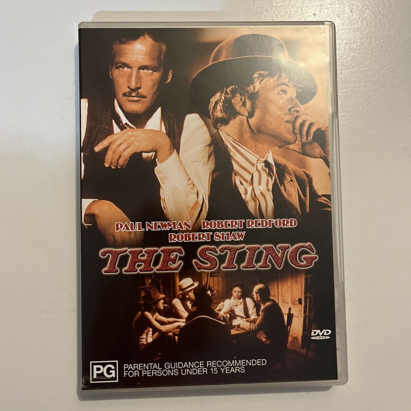 The Sting (DVD, 1973) Paul Newman, Robert Redford. Region 4