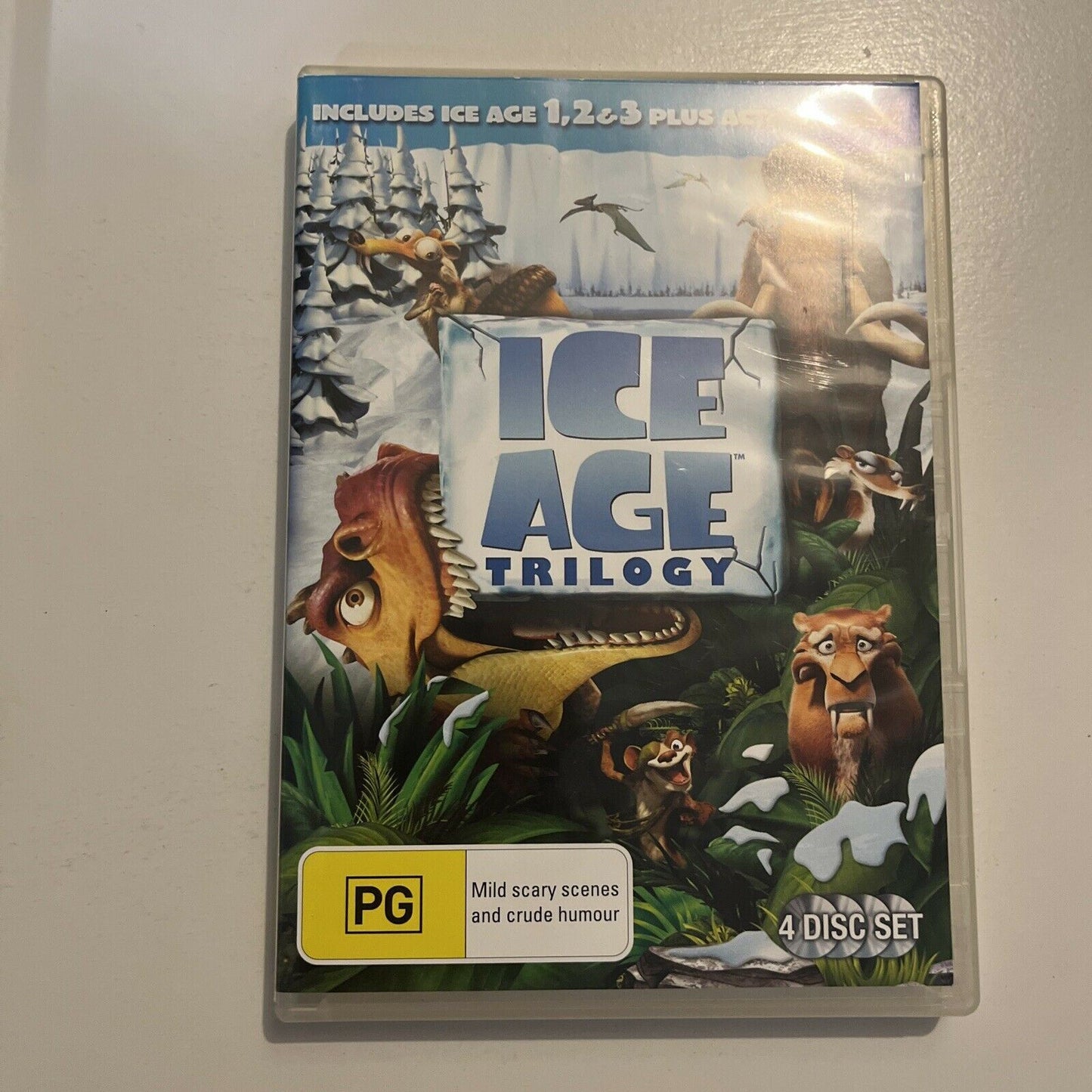 Ice Age Trilogy - 1,2,3 & Activity Disc (DVD, 2012, 4-Disc) Region 4