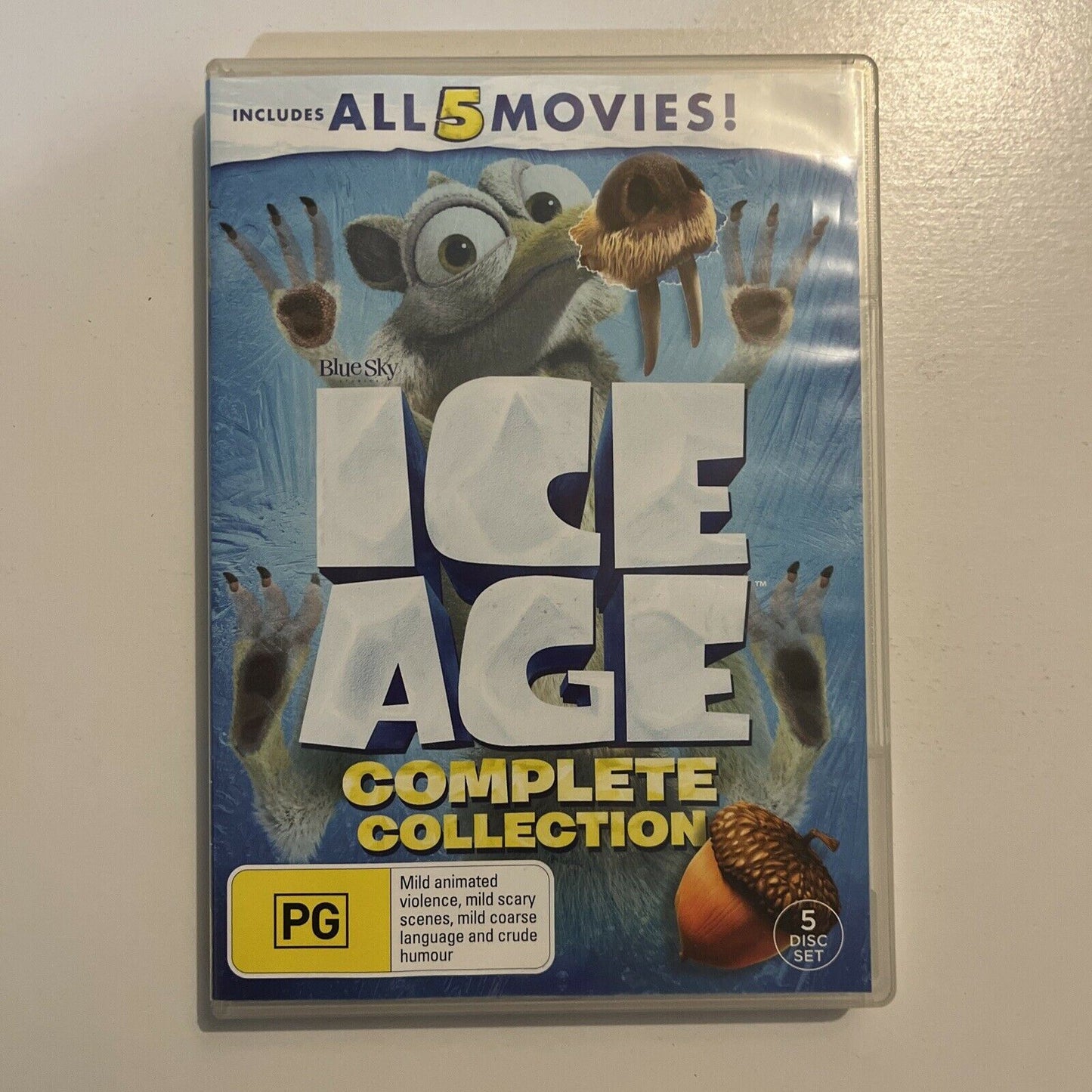 ICE AGE : Complete 1 2 3 4 5 Movie Collection (DVD, 2016, 5-Disc) Region 4