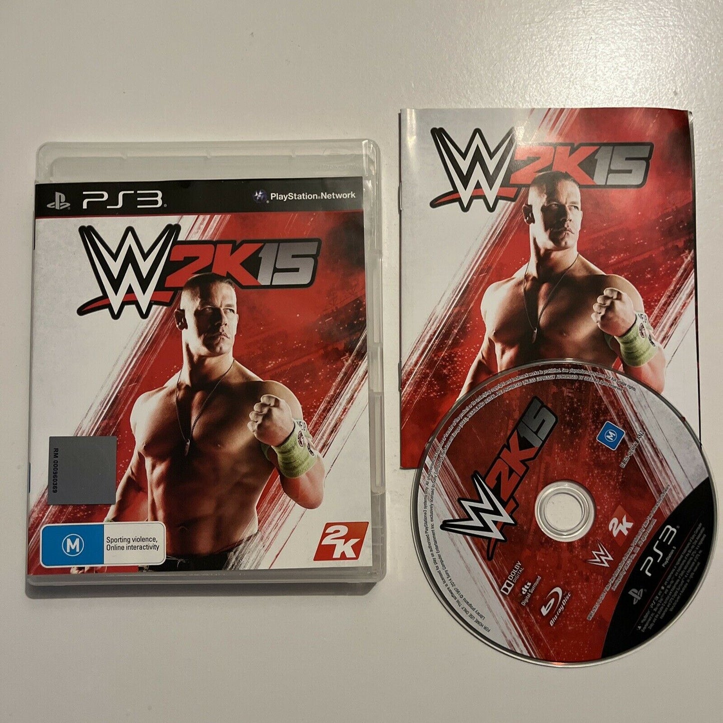 WWE 2K15 (Sony PlayStation 3, 2014) PS3 Game With Manual