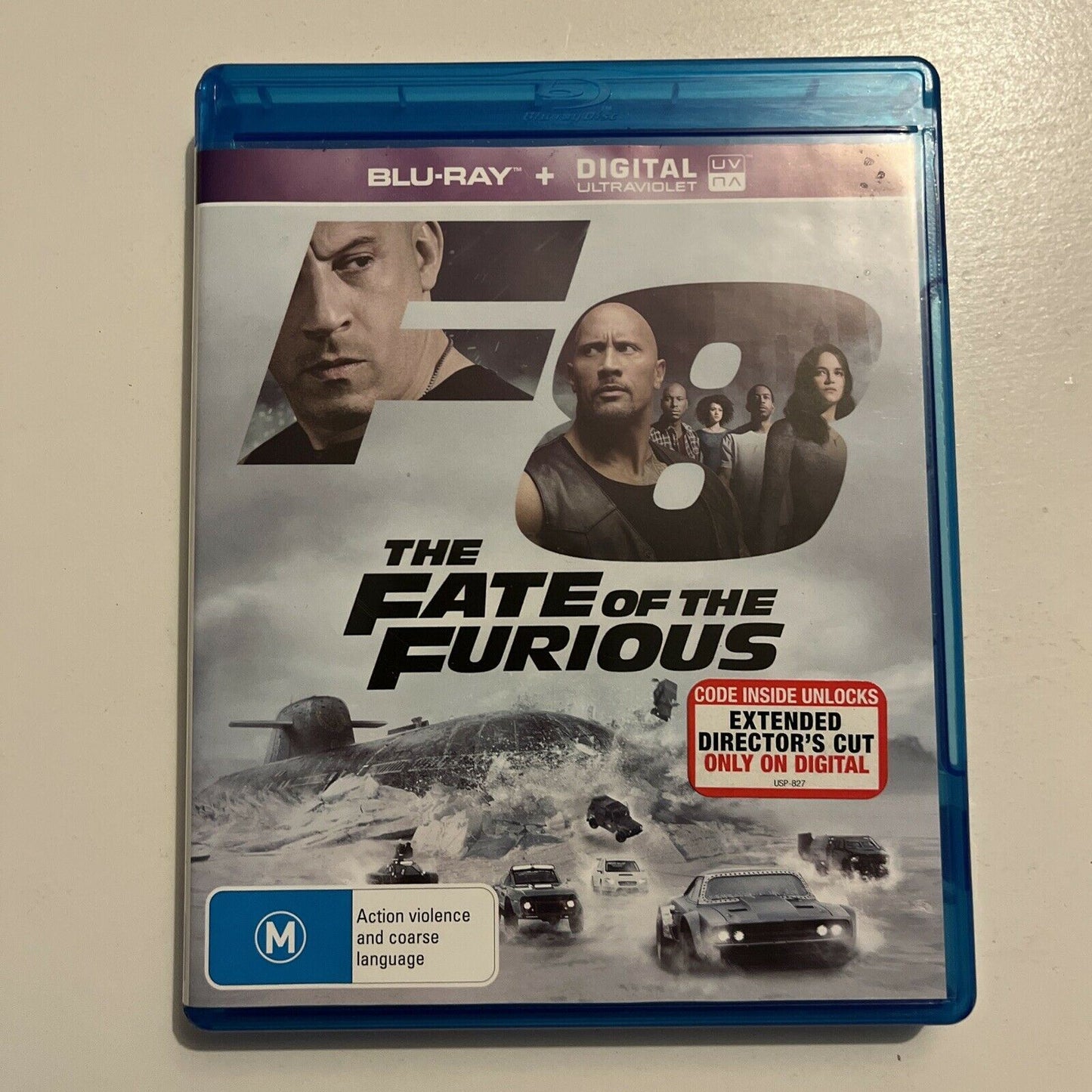 The Fate Of The Furious / Fast & Furious 7 (Blu-ray, 2019, 3-Disc) Region B