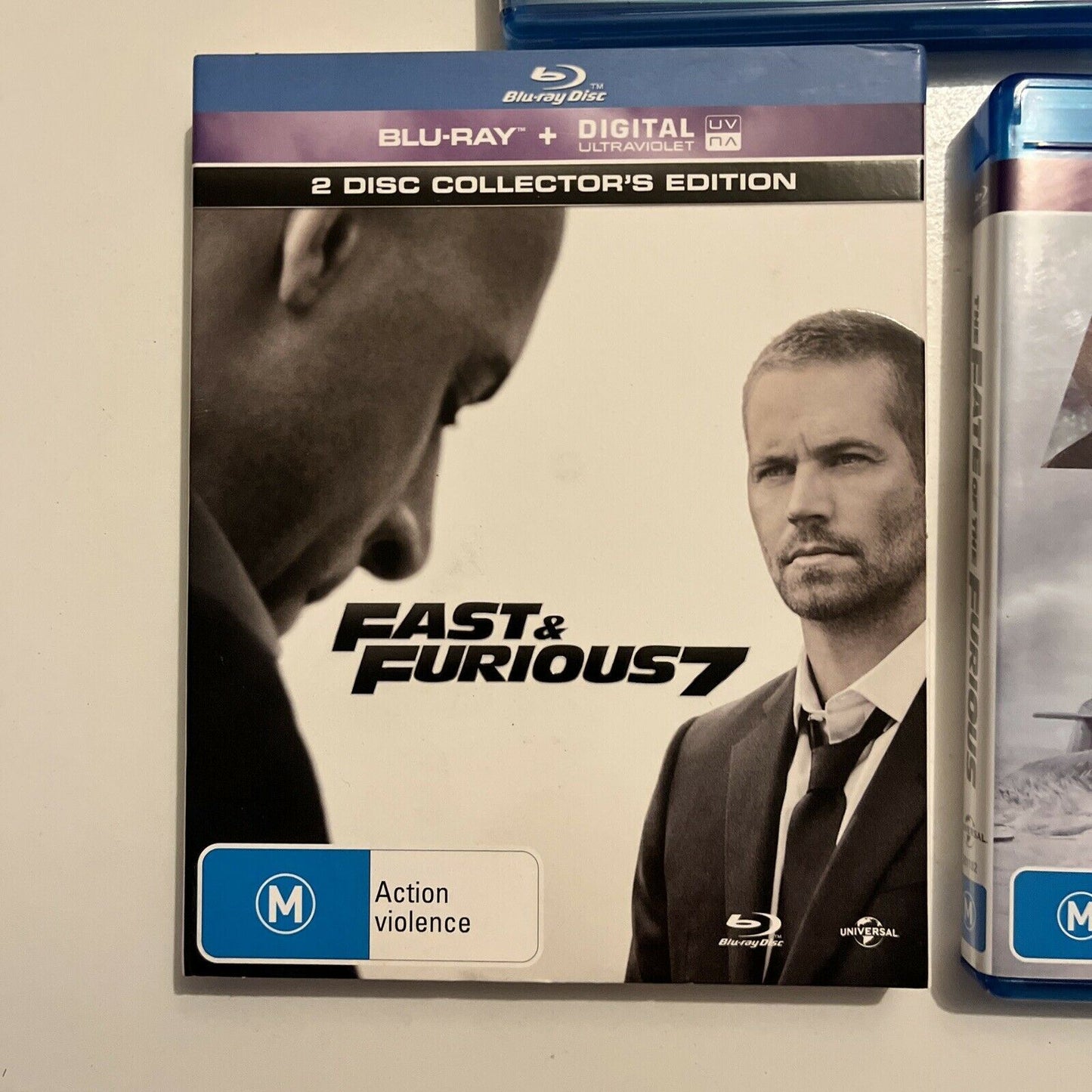 The Fate Of The Furious / Fast & Furious 7 (Blu-ray, 2019, 3-Disc) Region B