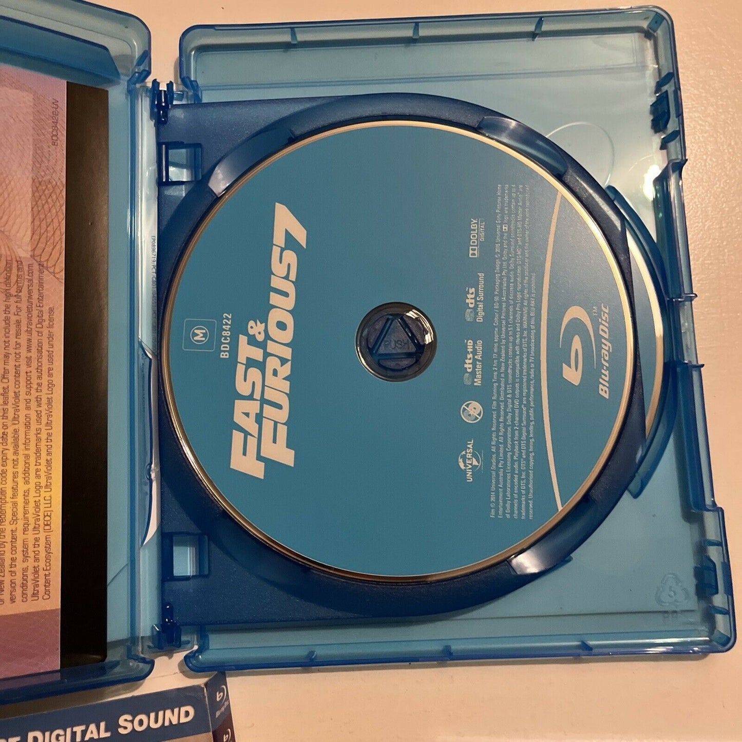 The Fate Of The Furious / Fast & Furious 7 (Blu-ray, 2019, 3-Disc) Region B