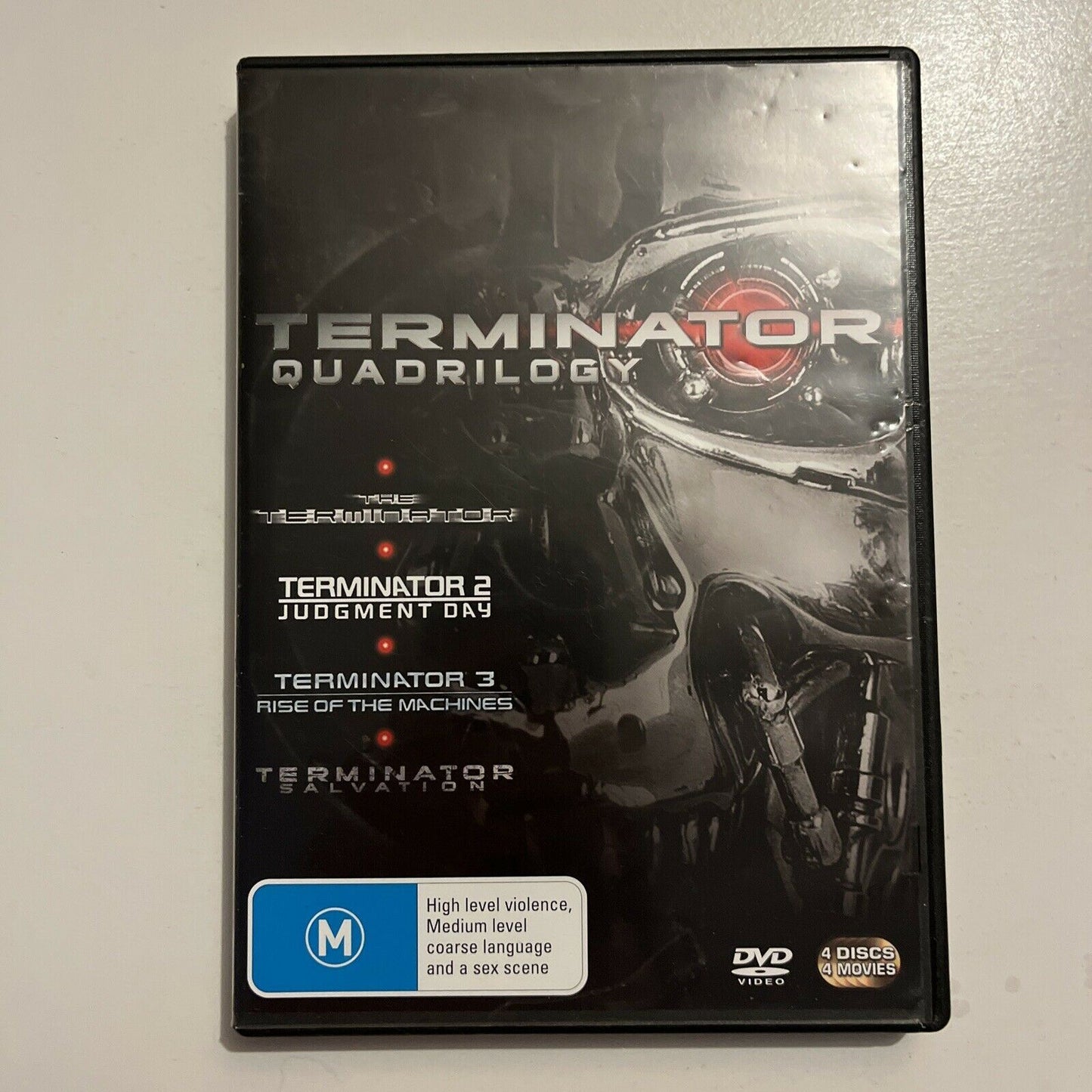Terminator - Quadrilogy (DVD, 2009, 4-Disc Set) Region 4
