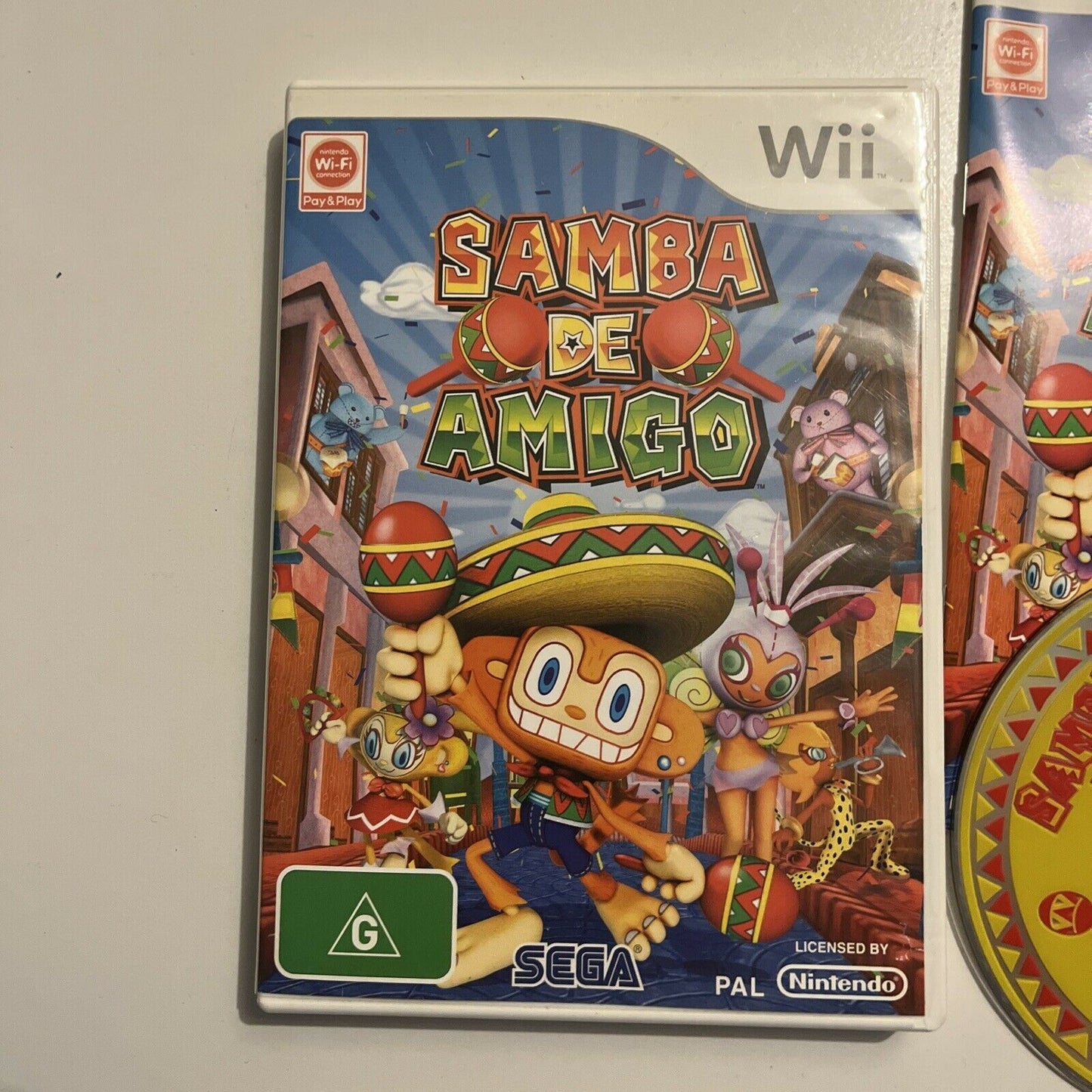 Samba De Amigo - Nintendo Wii PAL SEGA Game Complete w/ Manual