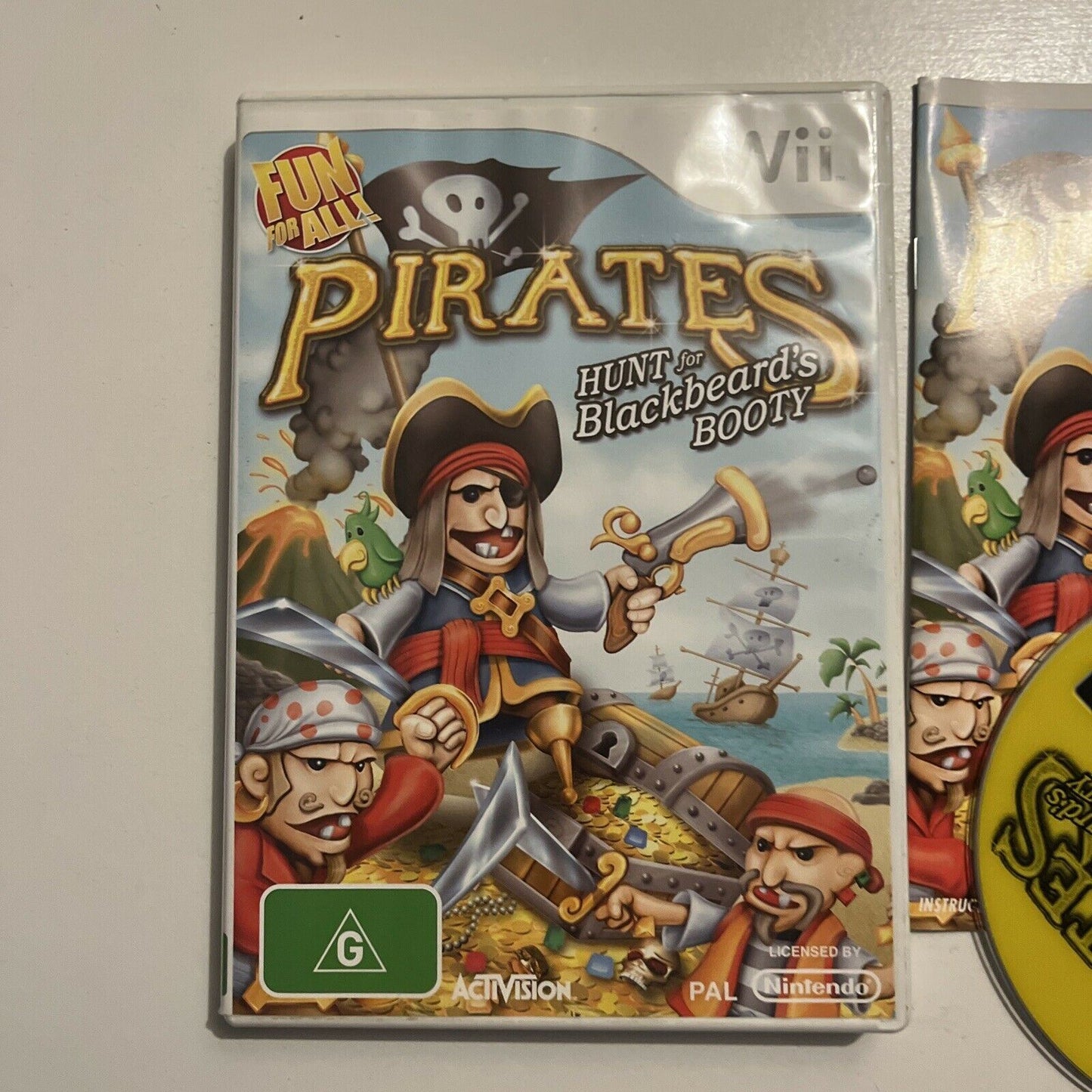 Pirates Hunt for BlackBeards Booty  - Nintendo Wii With Manual PAL