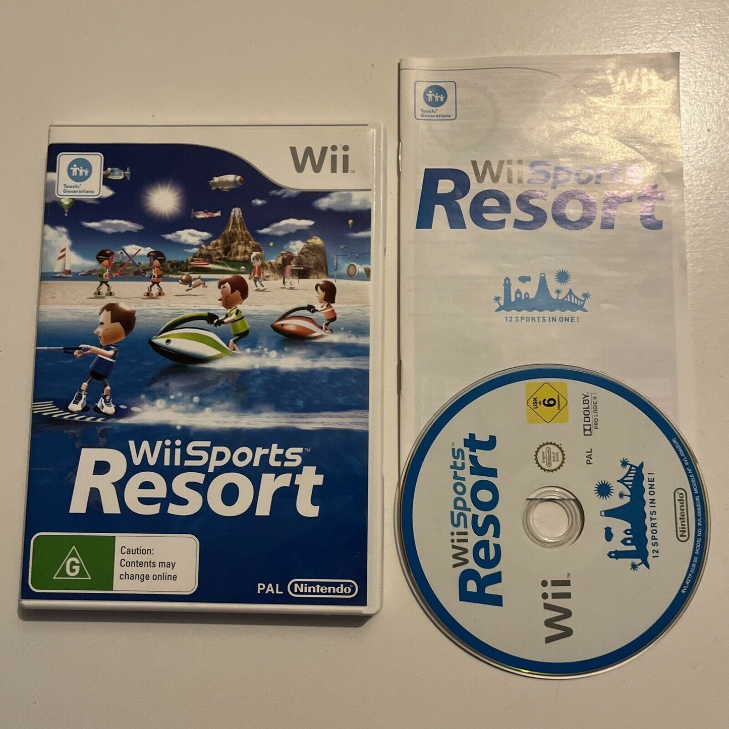 Wii Sports Resort - Nintendo Wii With Manual PAL