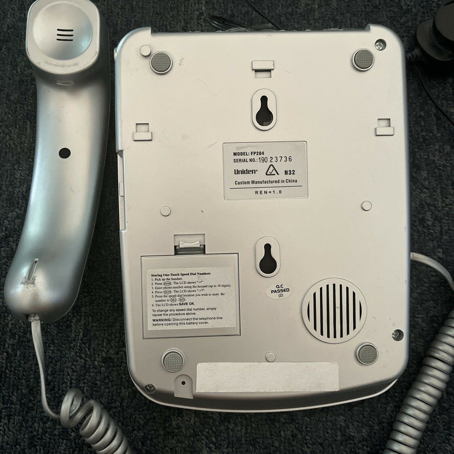 Uniden FP204 Wired Landline Telephone