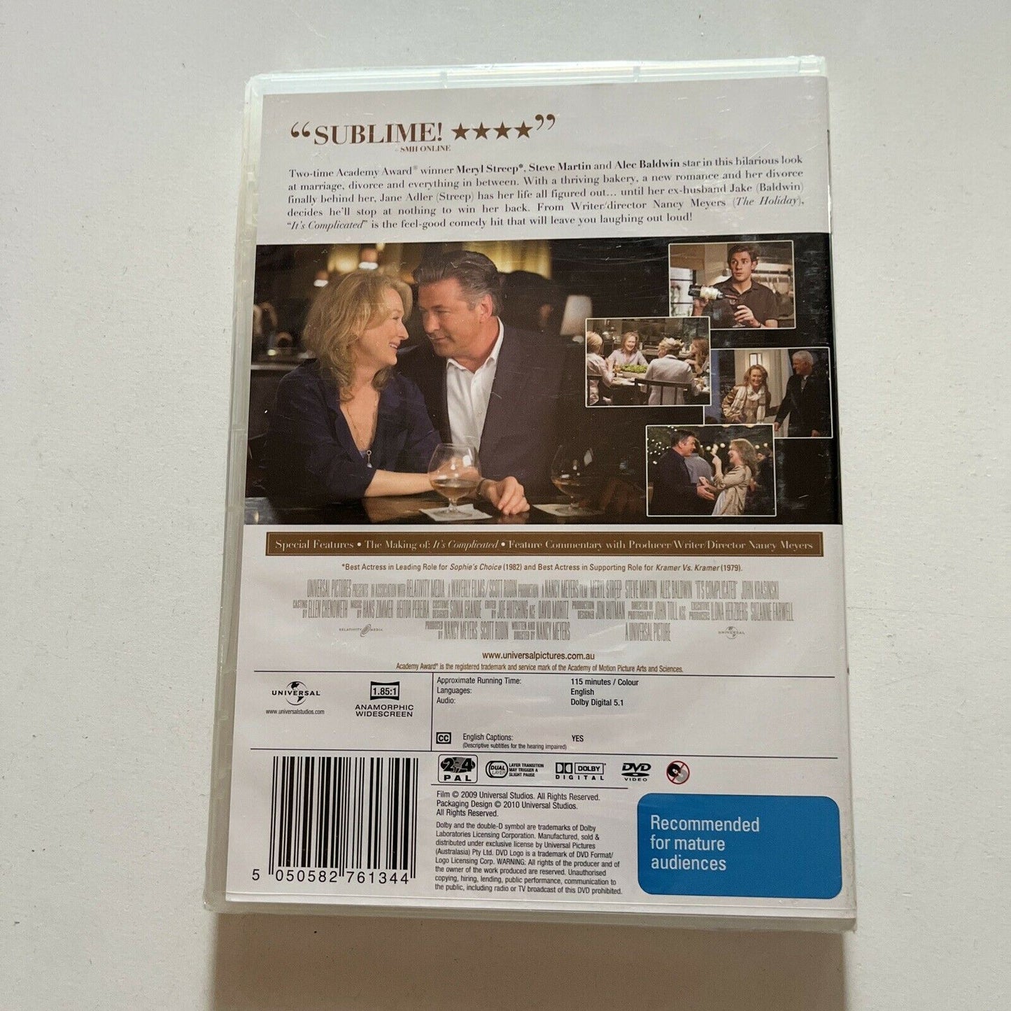 *New Sealed* It's Complicated (DVD, 2010) Meryl Streep Region 4&2