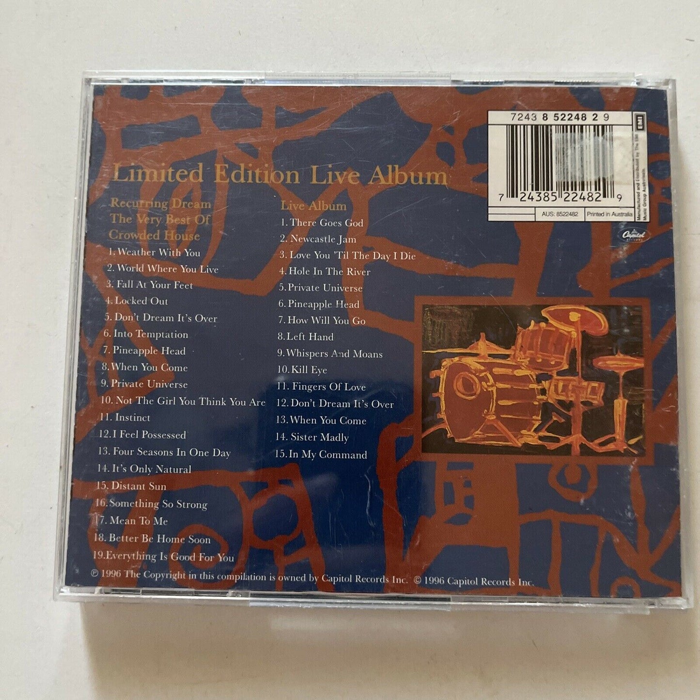 Recurring Dream: The Very Best of Crowded House (CD, 1996, 2-Disc)