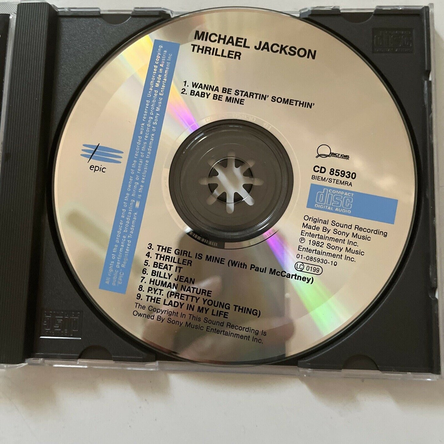 Michael Jackson - Thriller (CD, 1982) Album