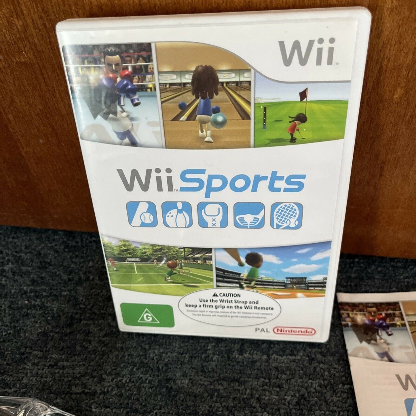 Wii Sports & Accessories (Tennis, Golf, Baseball) For Nintendo Wii w Manual PAL