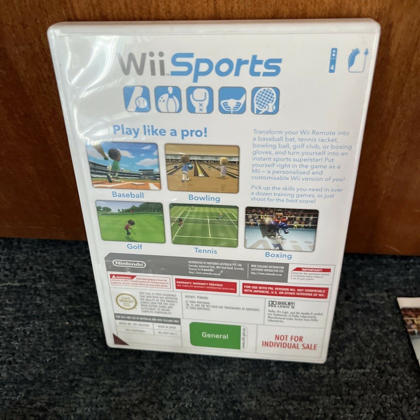 Wii Sports & Accessories (Tennis, Golf, Baseball) For Nintendo Wii w Manual PAL