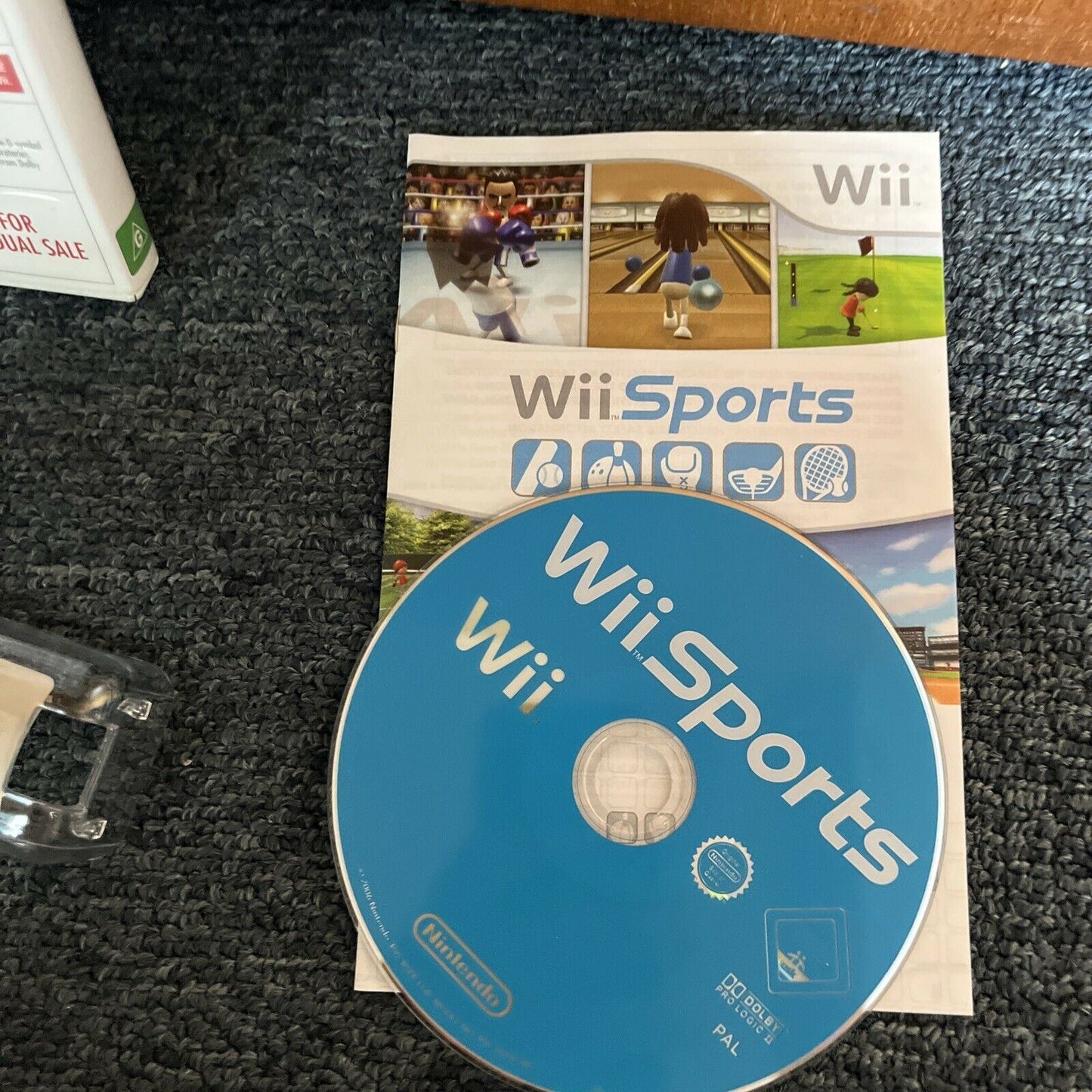 Wii Sports & Accessories (Tennis, Golf, Baseball) For Nintendo Wii w Manual PAL