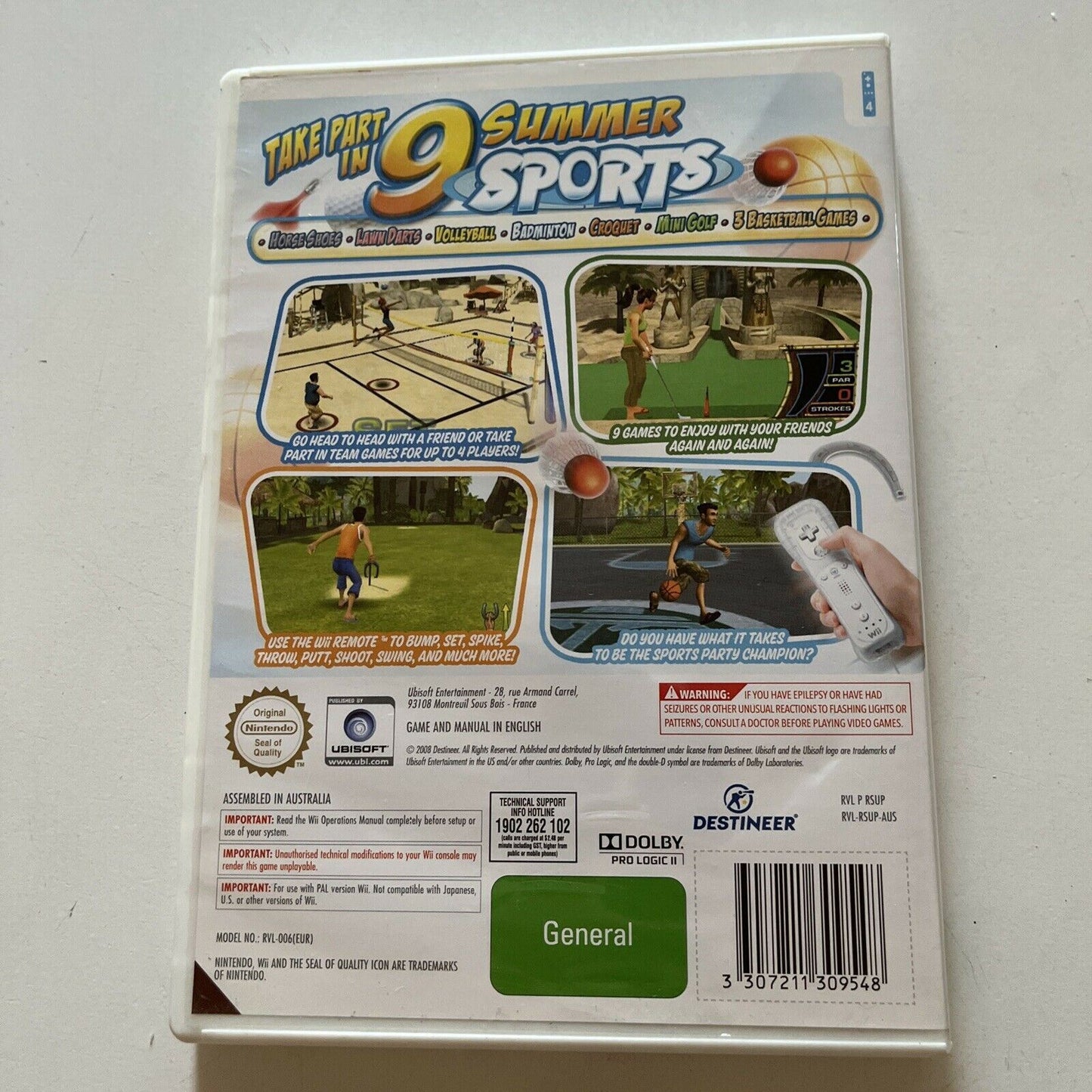 Sports Party - Nintendo Wii | Play Zone Manual Included PAL