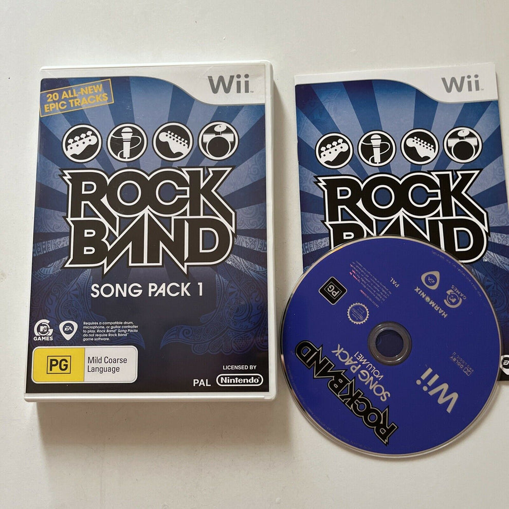 Rock Band - Song Pack 1 - Nintendo Wii With Manual PAL – Retro Unit