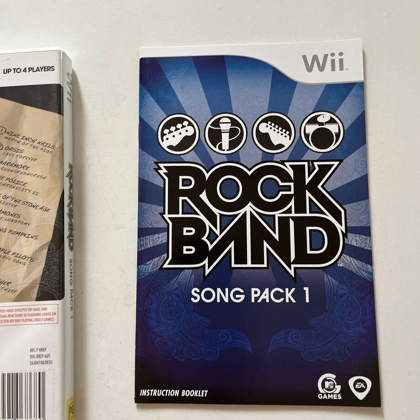 Rock Band - Song Pack 1 - Nintendo Wii With Manual PAL