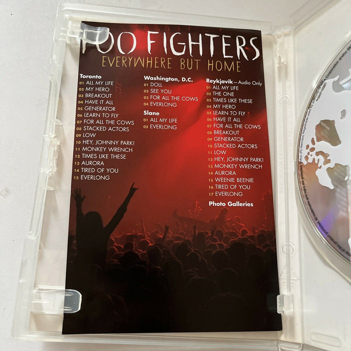Everywhere but Home by Foo Fighters (DVD, Nov-2003) All Regions