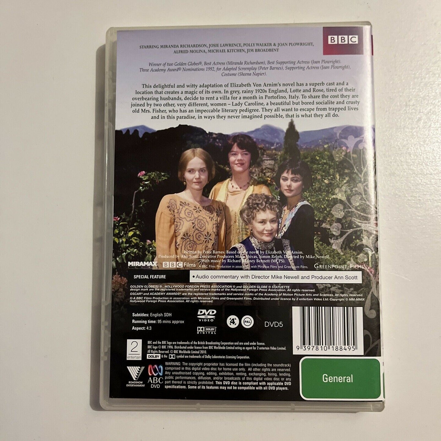 Enchanted April (DVD, 1992) Miranda Richardson, Josie Lawrence BBC Region 4