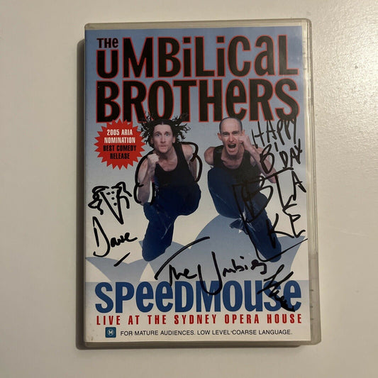 *Signed Copy* The Umbilical Brothers - Speedmouse (DVD, 2004) All Regions