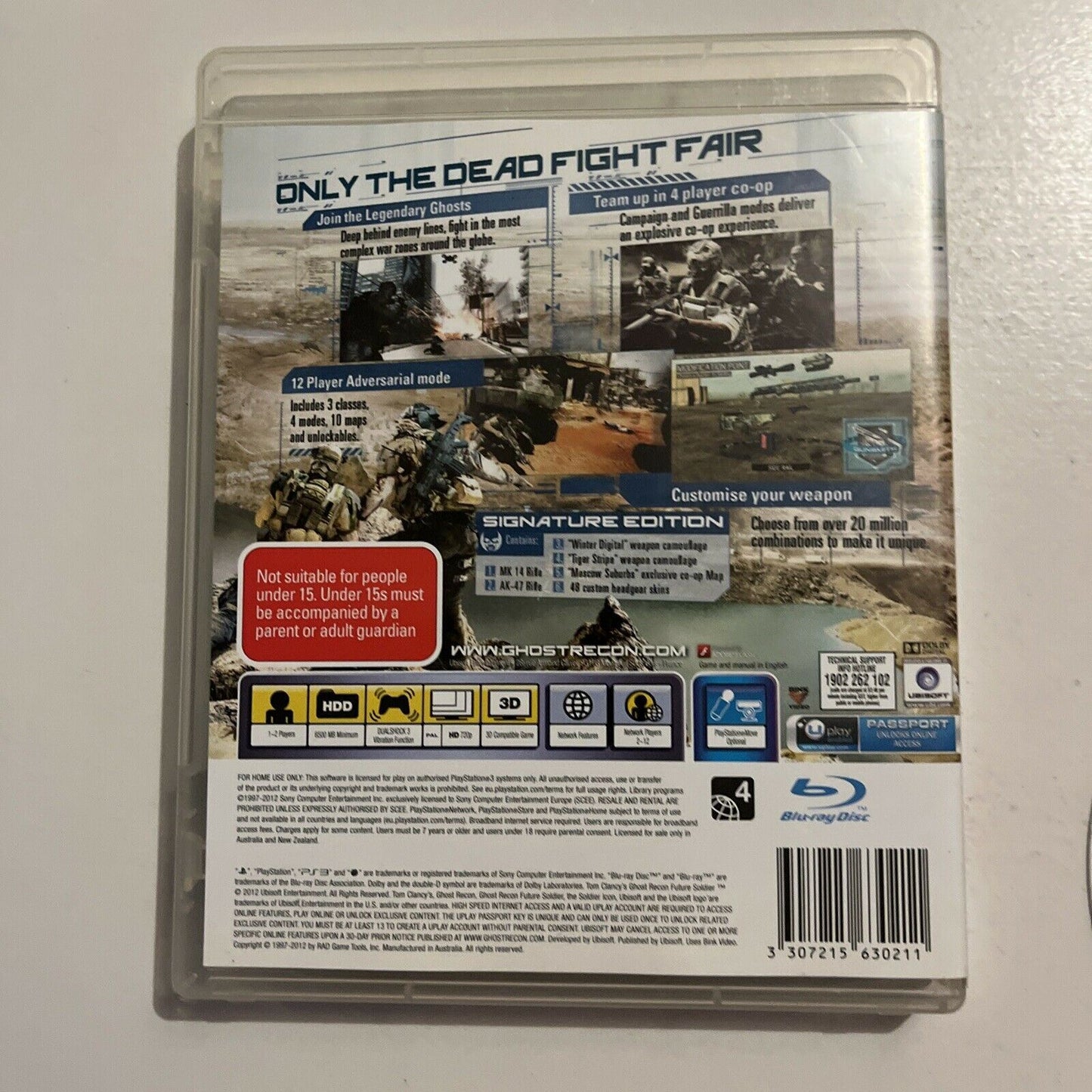 Tom Clancy's: Ghost Recon Future Soldier - Signature Edition - Sony PS3 Manual