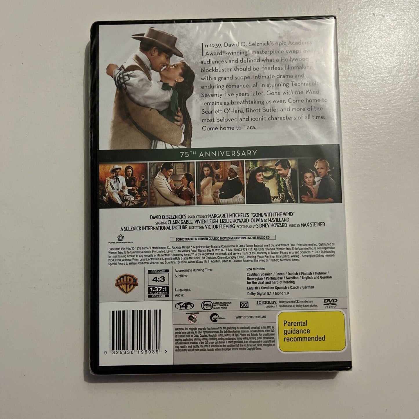 *New Sealed* Gone With The Wind - 75th Anniversary Edition (DVD, 1939) Region 4