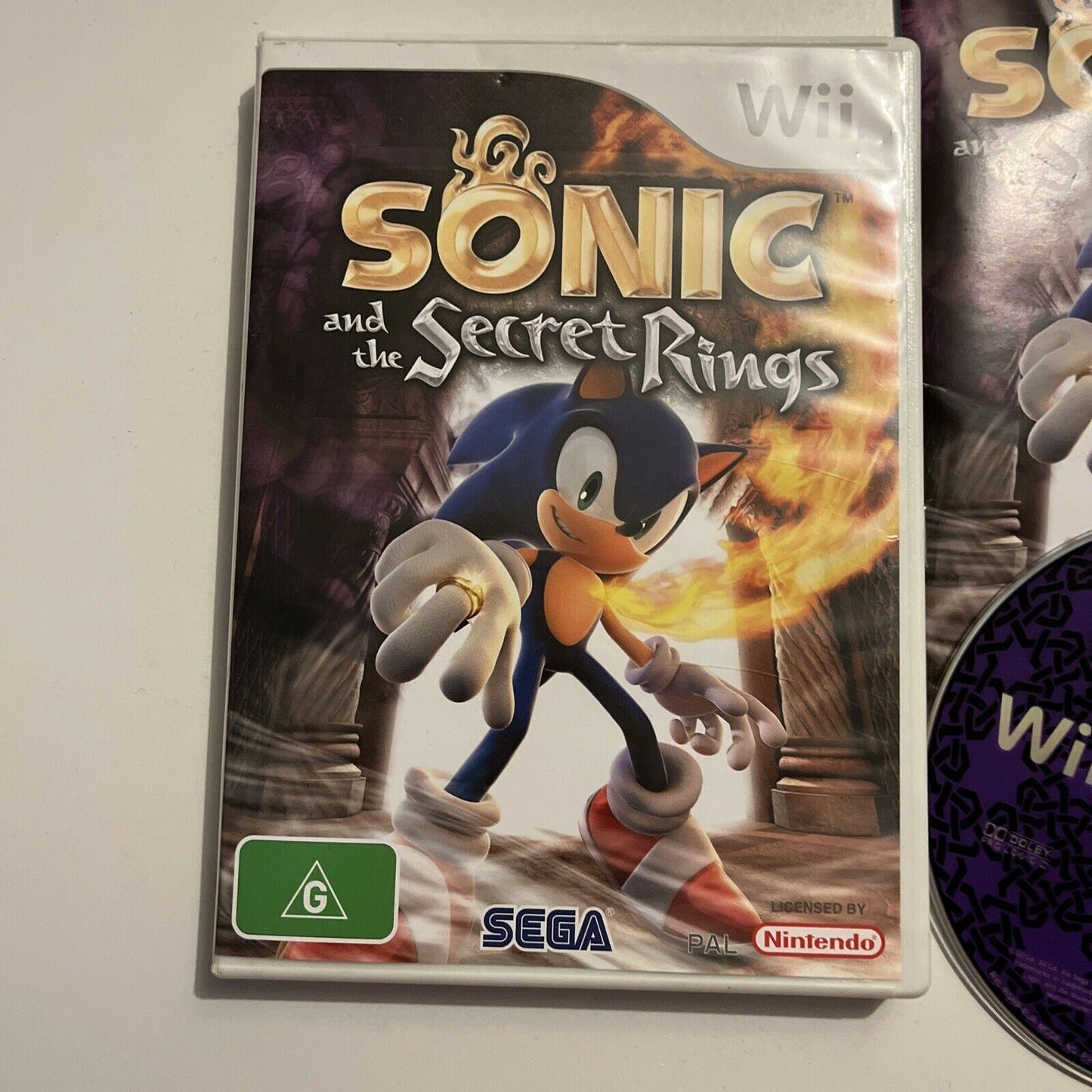 Sonic And The Secret Rings - Nintendo Wii Game Nintendo PAL COMPLETE With Manual