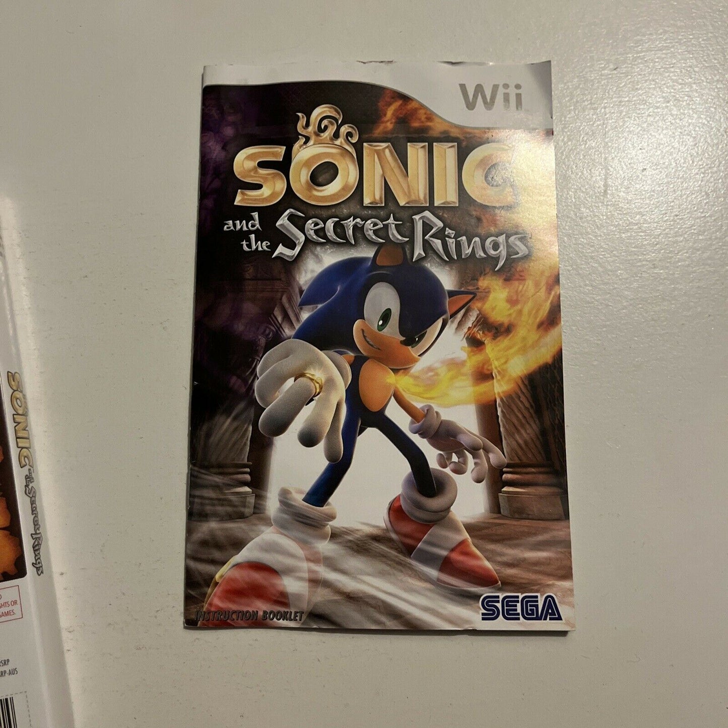 Sonic And The Secret Rings - Nintendo Wii Game Nintendo PAL COMPLETE With Manual