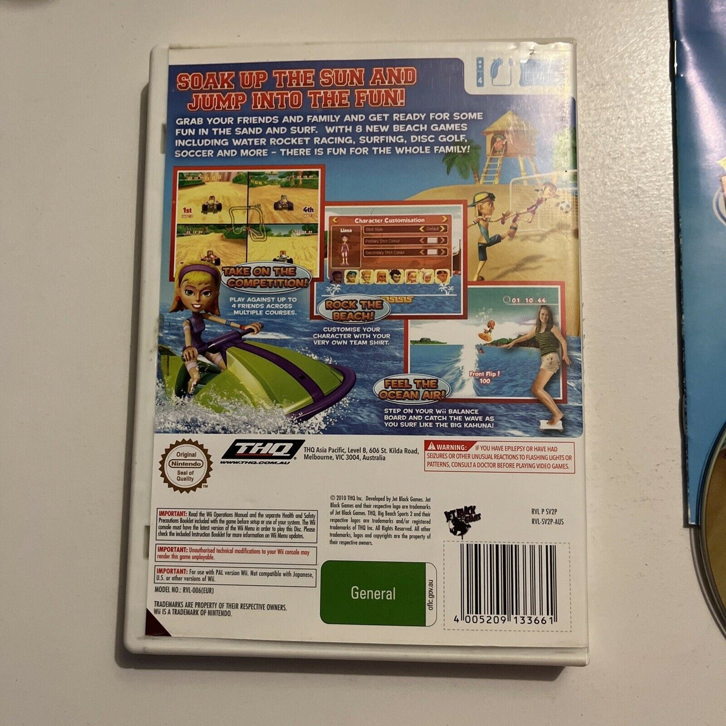 Big Beach Sports 2 Nintendo Wii Game Complete With Manual PAL