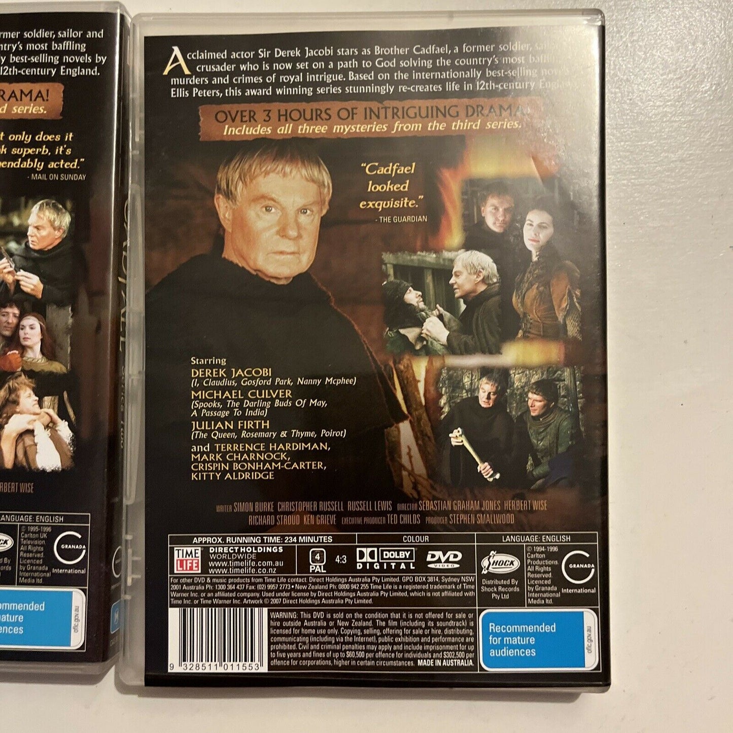 The Cadfael - Collector's Edition (DVD, 2009, 8-Disc) Derek Jacobi. Region 4