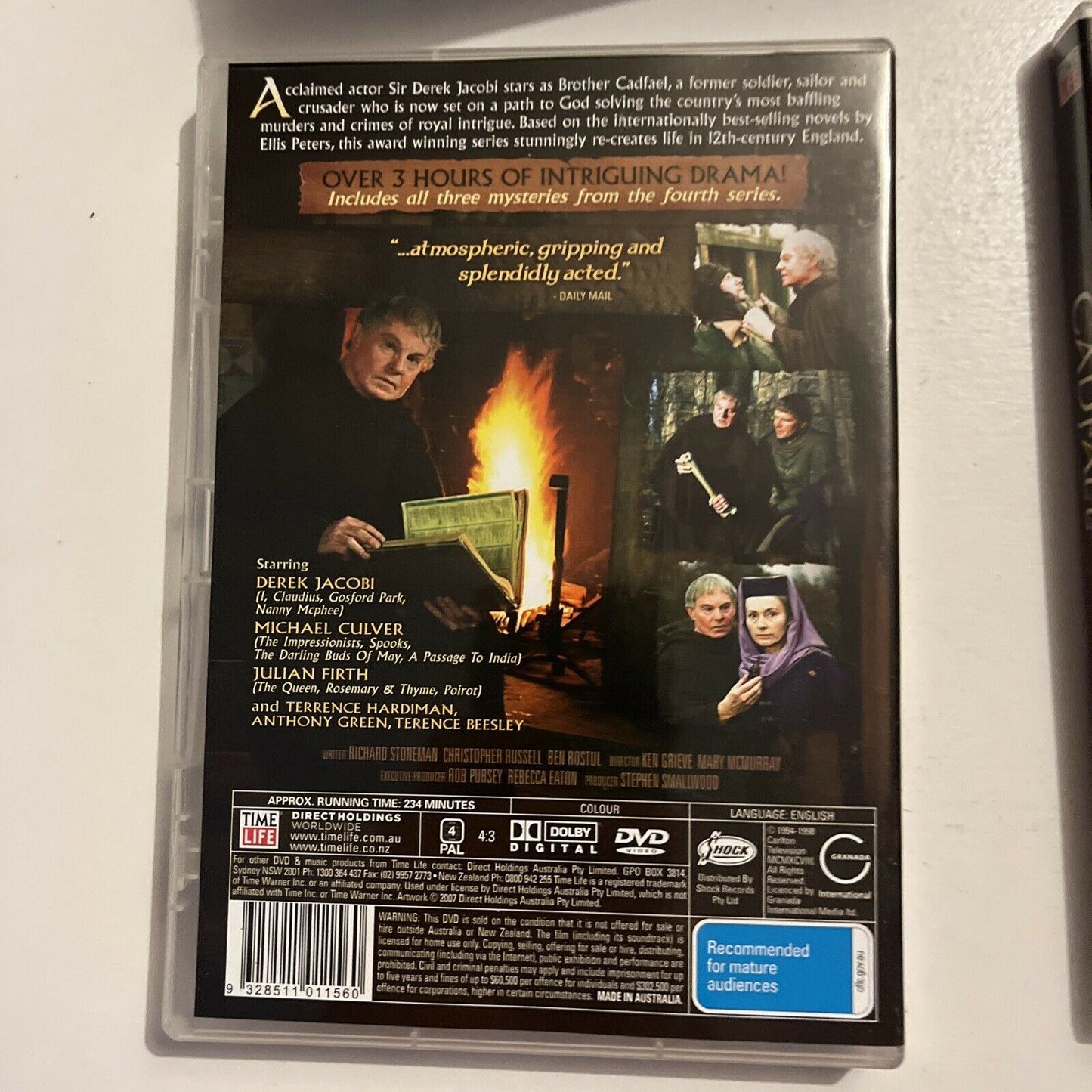 The Cadfael - Collector's Edition (DVD, 2009, 8-Disc) Derek Jacobi. Region 4