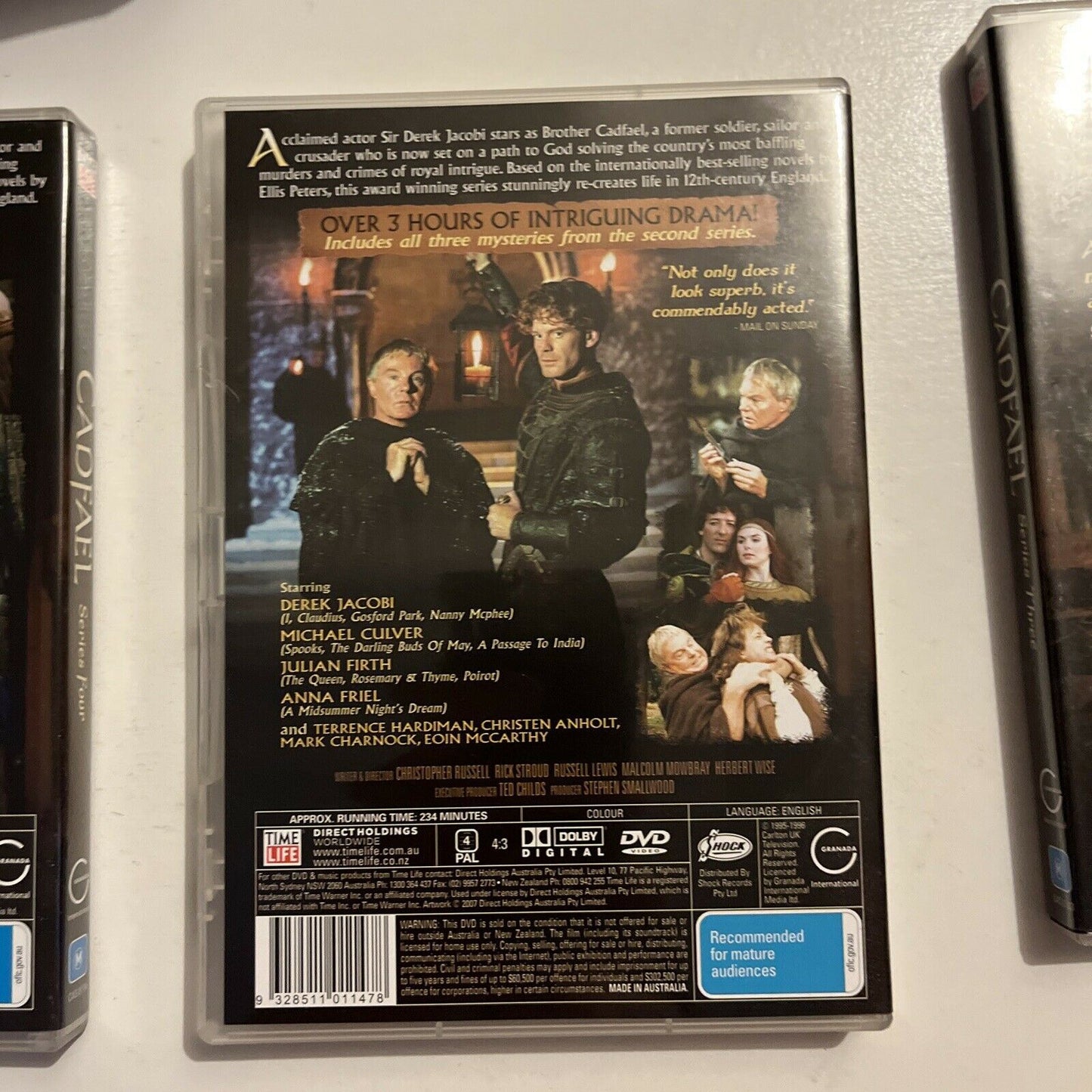 The Cadfael - Collector's Edition (DVD, 2009, 8-Disc) Derek Jacobi. Region 4