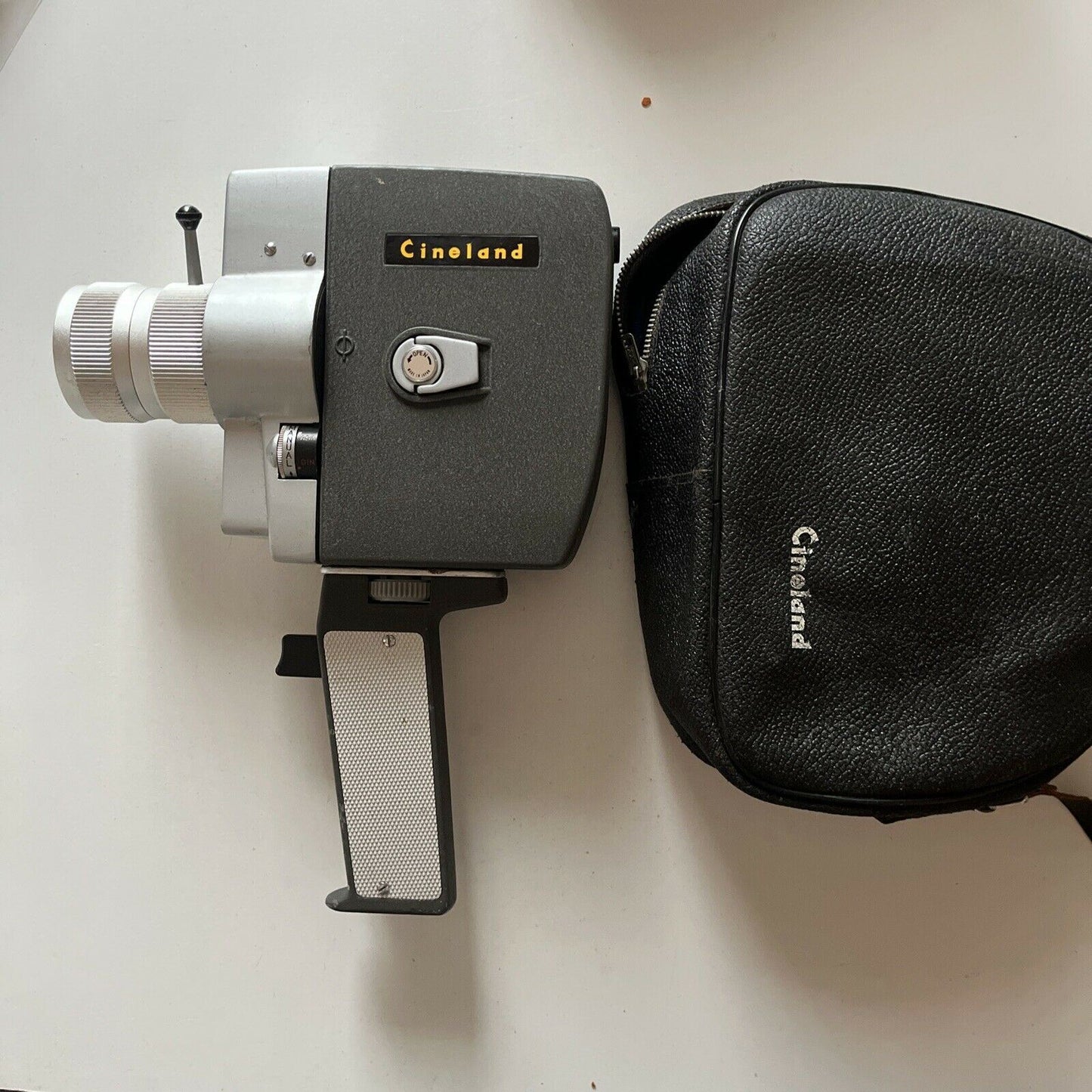 Vintage Cineland Zoom 8mm Windup Camera With Case